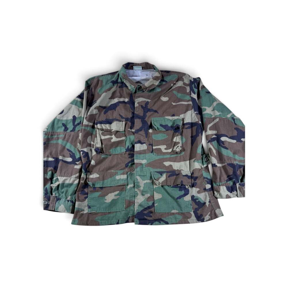 US Military Army Uniform Jacket Woodland Camo 8415-01-084-1643 large Regular